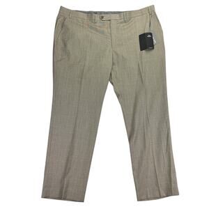 Michael Kors Mens Malone Classic Fit Wool Stretch Suit Pants Tan 44x30